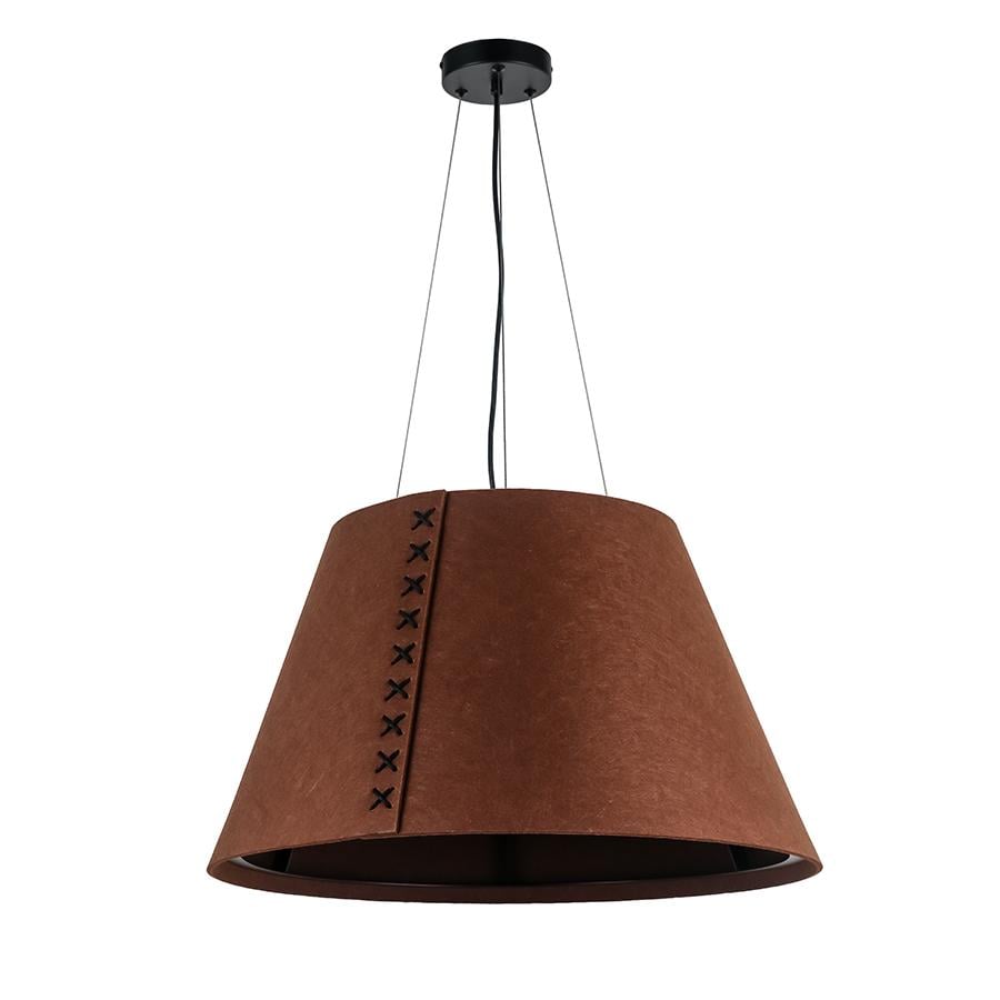 Светильник подвесной с абажуром Levistella 8051998-1 600 C35 Черный/Коричневый