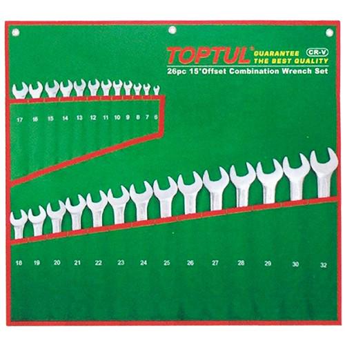 Набор комбинированных ключей Toptul GAAA2604 метрические 6-З2 мм в чехле 26 шт. (106-112-GAAA2604)