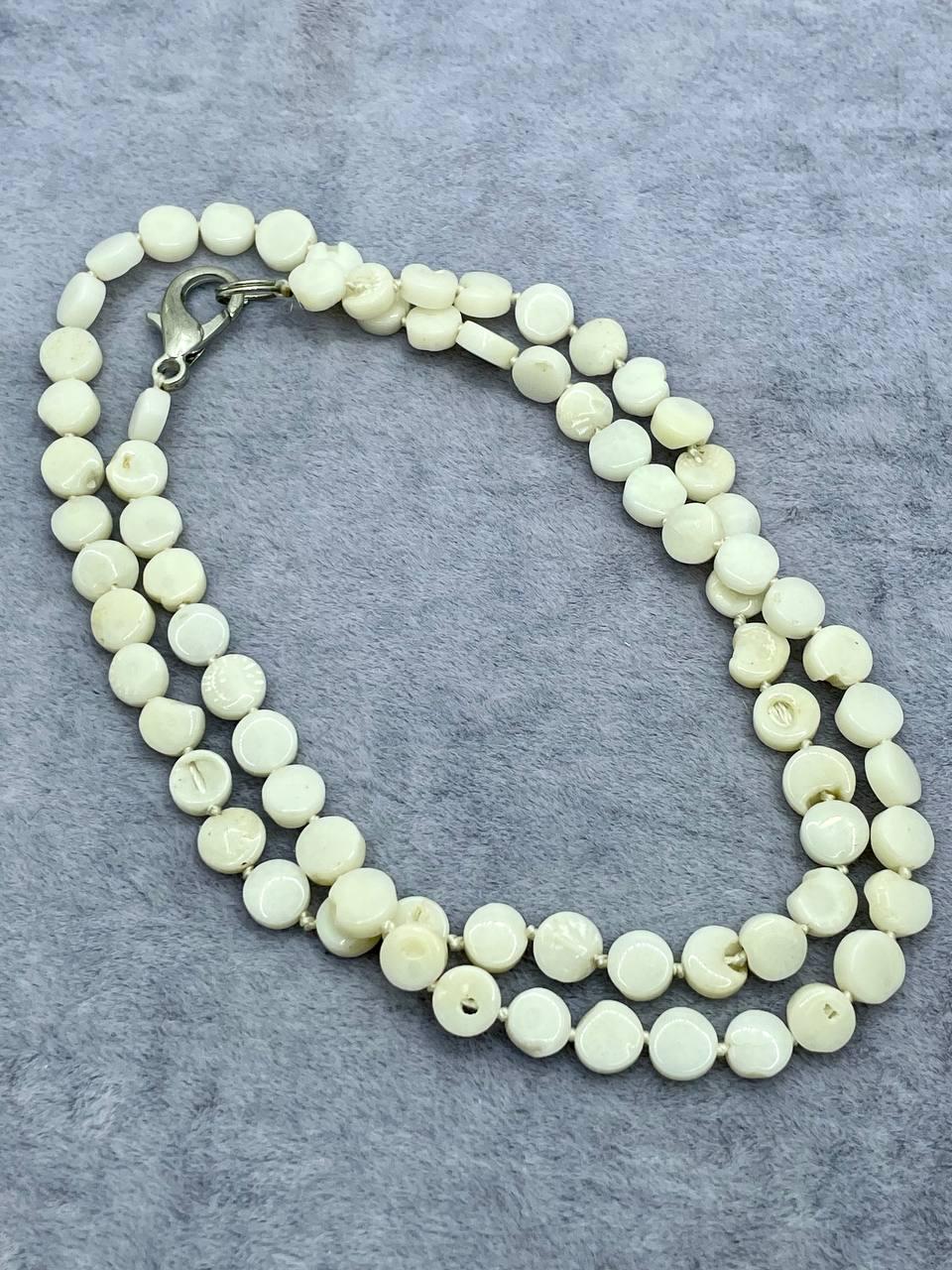 Бусы натуральный коралл 6 мм Белый (9230)