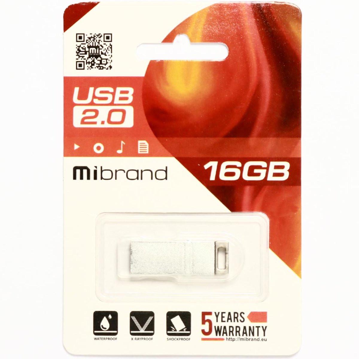 Flash Mibrand USB 2.0 Chameleon 16Gb Silver (29caa1-15544) - фото 2