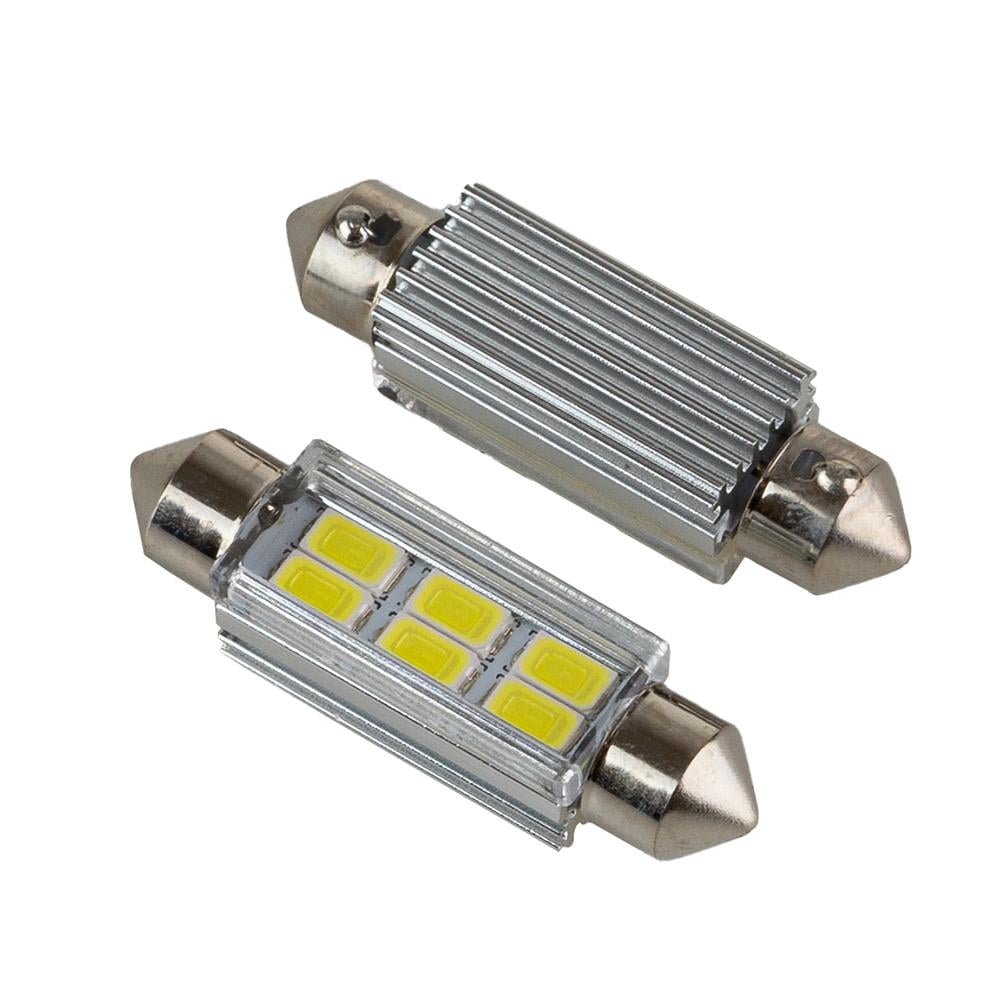 Светодиодные лампы PULSO софитные C5W 41 мм 6SMD 5730 LED 12V 6000K 130Lm 2 шт.