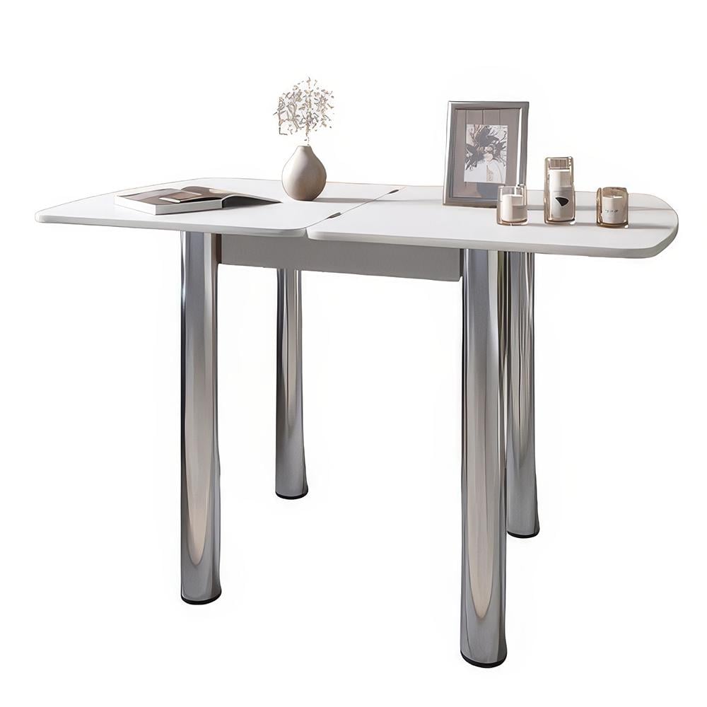 Обеденный стол Lion Нота Мини раскладной 60x70/70x120 см Нимфея Альба (000-000-2631) - фото 3 Обеденный стол Lion Нота Мини раскладной 60x70/70x120 см Нимфея Альба (000-000-2631) - фото 3