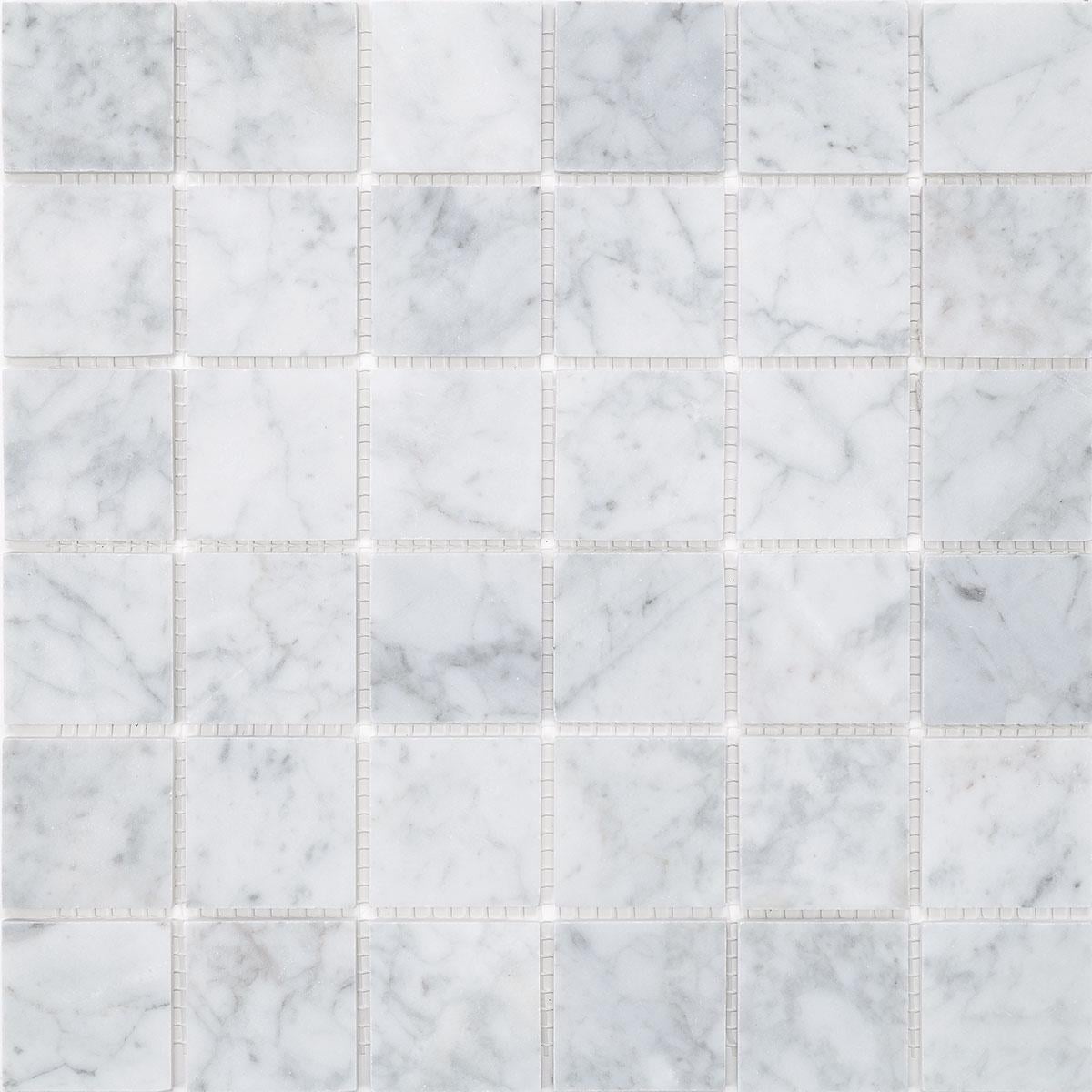 Мозаика MOZAICO DE LUX C-MOS BIANCO CARRARA POL