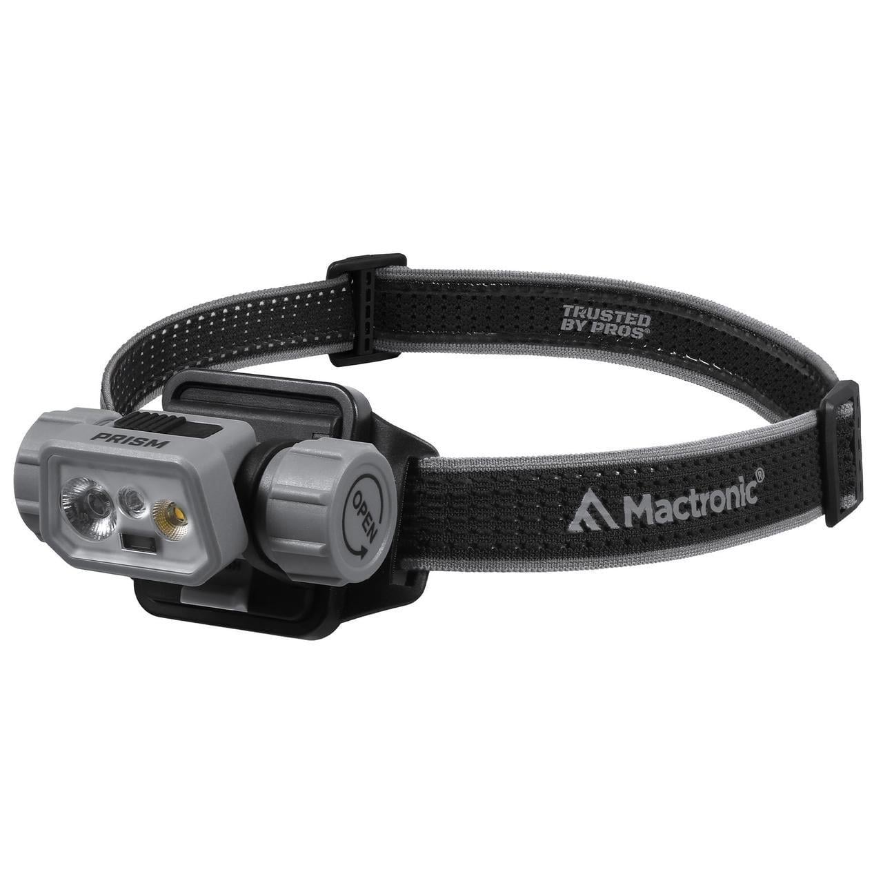 Фонарь налобный Mactronic Prism 650 Lm Cool White/RGB LED Recharg Type-C Helmet Kit (THL0141)