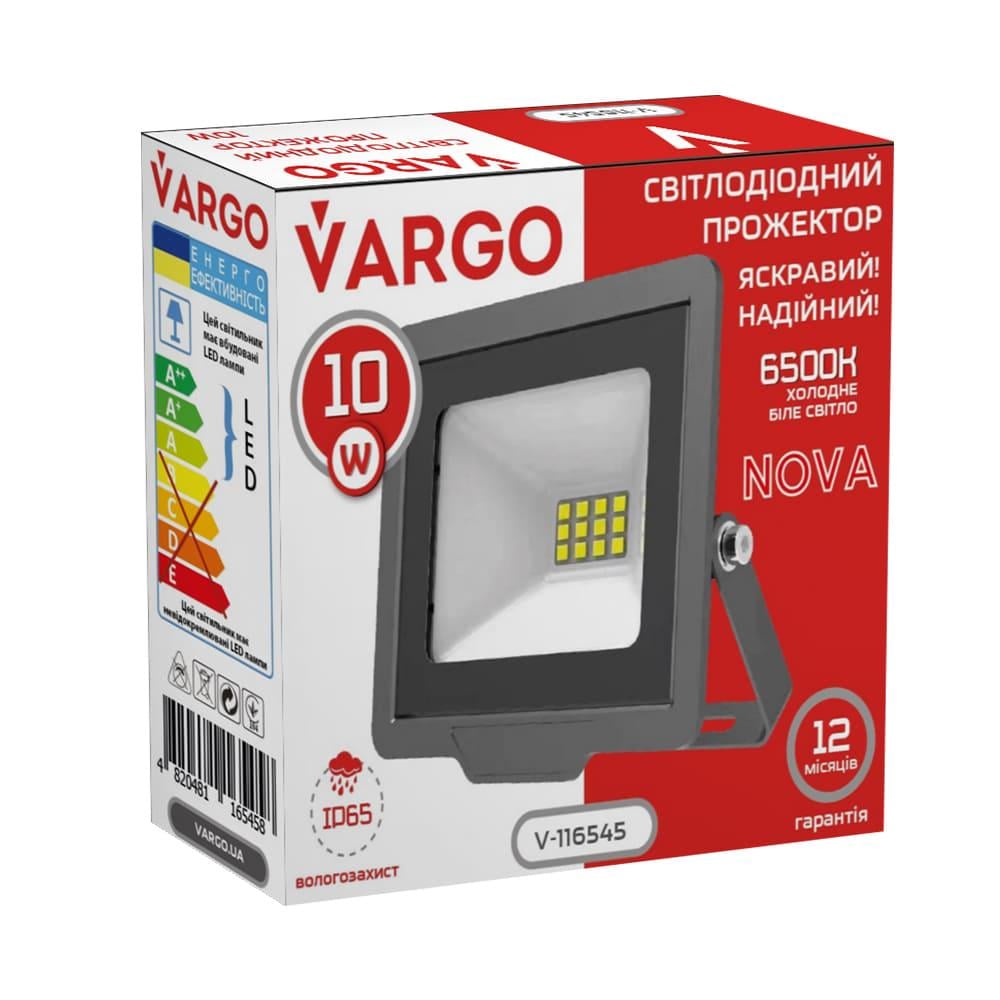 Прожектор VARGO LED 10 W 220 V 900 lm 6500 K (116545) - фото 4