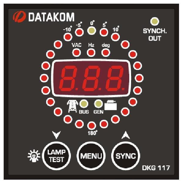 Контроллер синхронизации DATAKOM DKG-117 72x72 мм с контрольным реле - фото 2