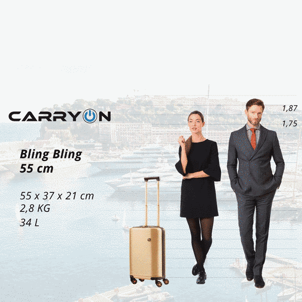 Валіза CarryOn Bling Bling S Champagne (502280 -S) - фото 3