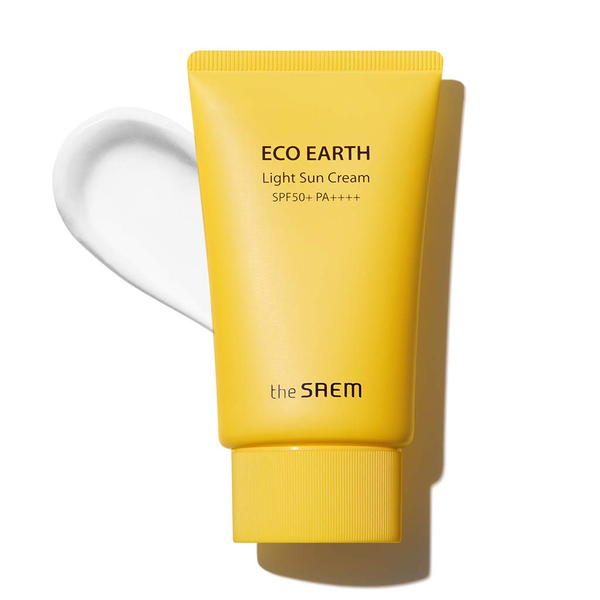 Крем The Saem Eco Earth Power Light Sun Cream SPF50+ PA+++ легкий солнцезащитный и увлажняющий 50 мл