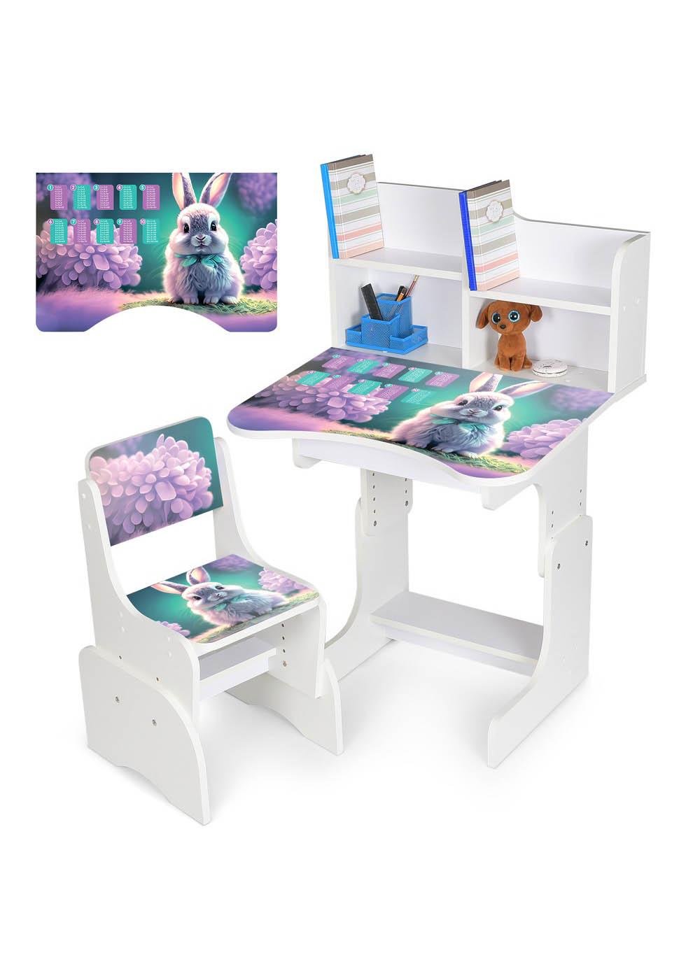 Парта со стулом Bambi детская деревянная Белый (N 2071-1-1) Парта со стулом Bambi детская деревянная Белый (N 2071-1-1)