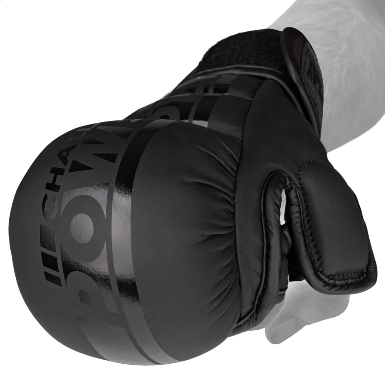 Рукавиці для MMA PowerPlay PP 3033 Ultra Matt L Чорний (PP 3033 L Black)