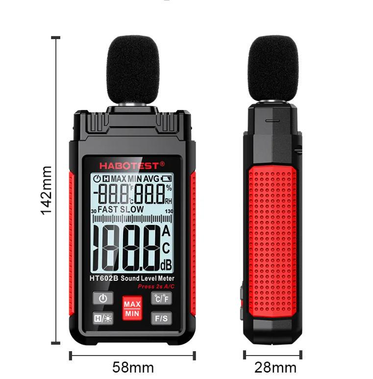 Вимірювач рівня звуку цифровий Habotest HT602B 30-130 дБ (78275777) - фото 6