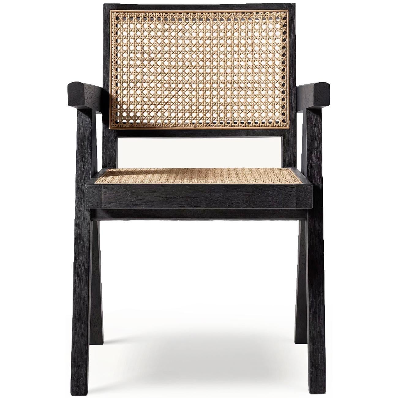 Стул обеденный Luxe с подлокотниками Black wood (13958)