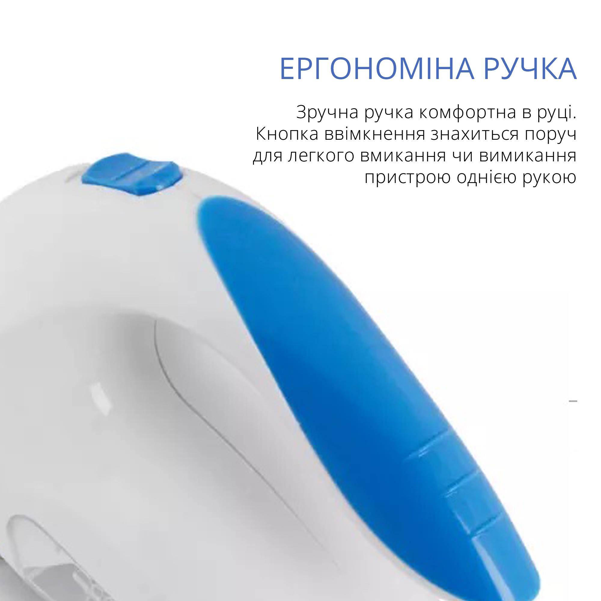 Машинка для стрижки катышек Lint Remover 2028 аккумуляторная с запасными лезвиями Голубой (9125) - фото 6