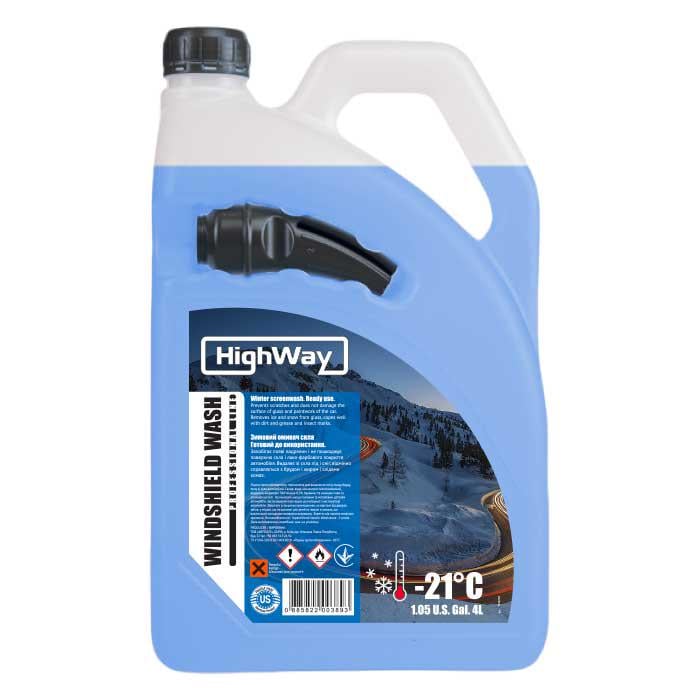 Омивач скла зимовий HighWay -21°C 4 л 10138 Синій (193095)