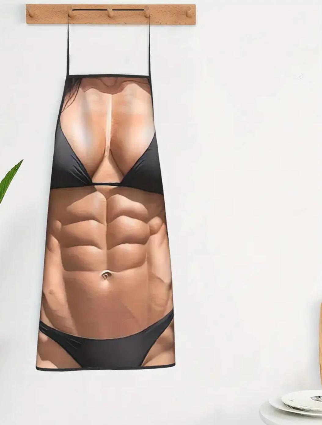 Фартук с приколом для женщин девушка с торсом 80x60 см Разноцветный (50170) - фото 2 Фартук с приколом для женщин девушка с торсом 80x60 см Разноцветный (50170) - фото 2