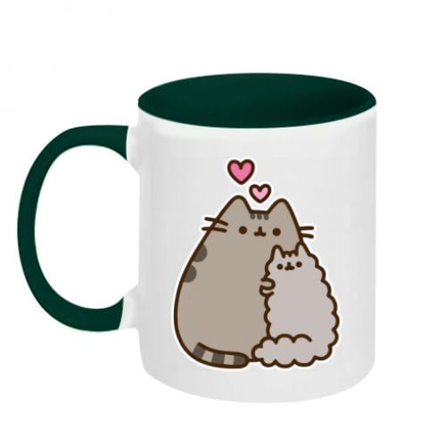 Чашка двухцветная Love Little Pusheen 320 мл Бело-зеленый (14395251-30-187054) Чашка двухцветная Love Little Pusheen 320 мл Бело-зеленый (14395251-30-187054)