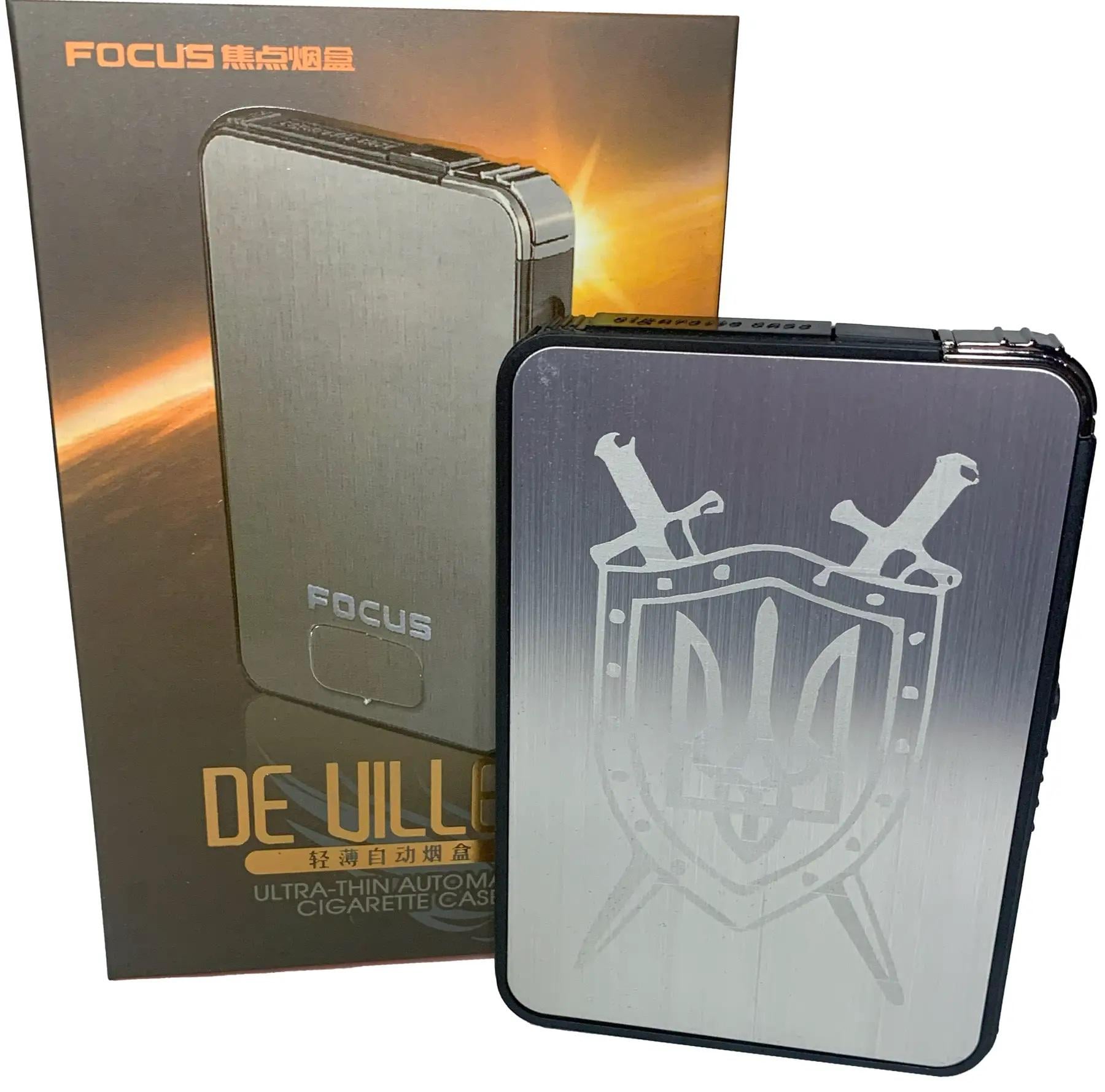 Портсигар Ukraine Герб Меч с зажигалкой металлический (hl-427-6) Портсигар Ukraine Герб Меч с зажигалкой металлический (hl-427-6)