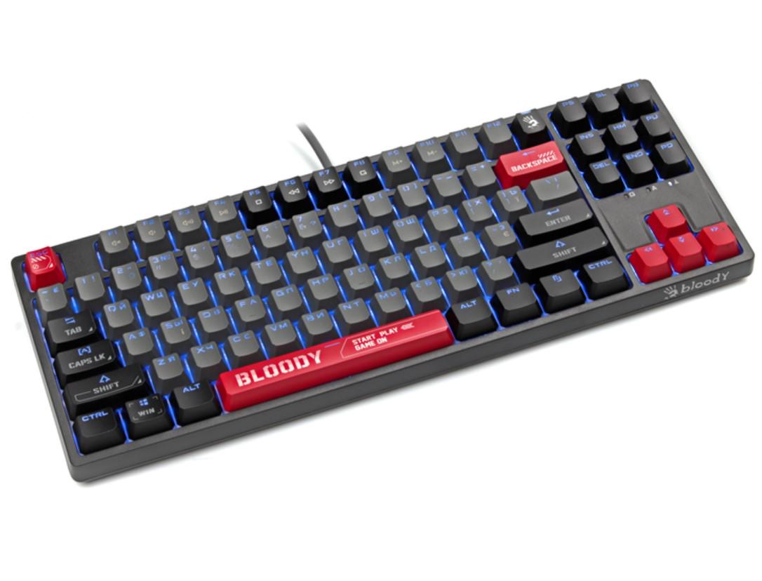 Клавиатура механическая игровая A4Tech S-87 Bloody Black Energy BLMS Red Plus Switch Eng/Rus/Ukr - фото 3 Клавиатура механическая игровая A4Tech S-87 Bloody Black Energy BLMS Red Plus Switch Eng/Rus/Ukr - фото 3