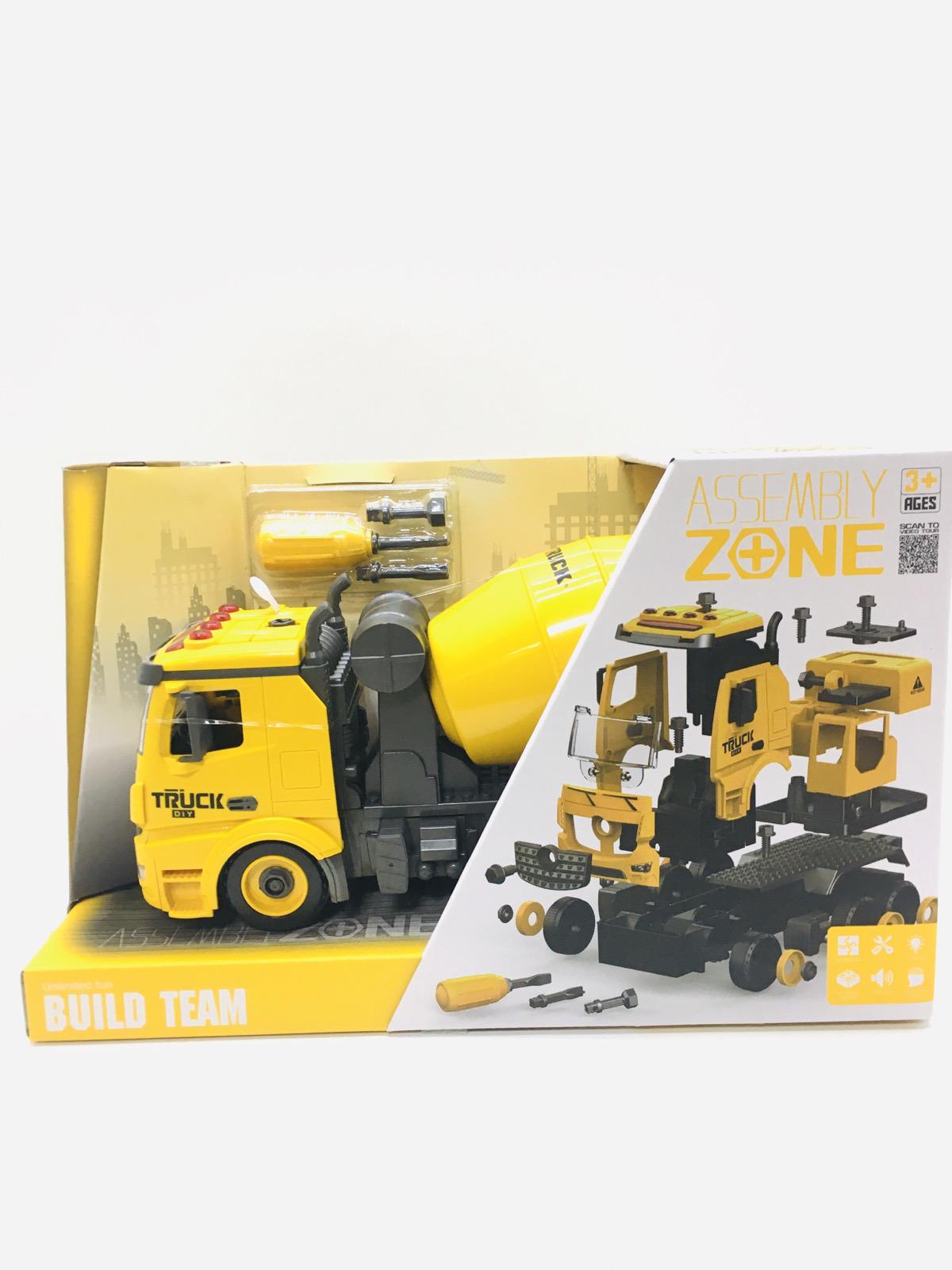 Машина-конструктор Bambi с отверткой/свет/звук/инерция Желтый (YW 9070 C)