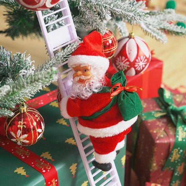 Новогодняя игрушка Санта на лестнице (Y01381-1) - фото 4 Новогодняя игрушка Санта на лестнице (Y01381-1) - фото 4