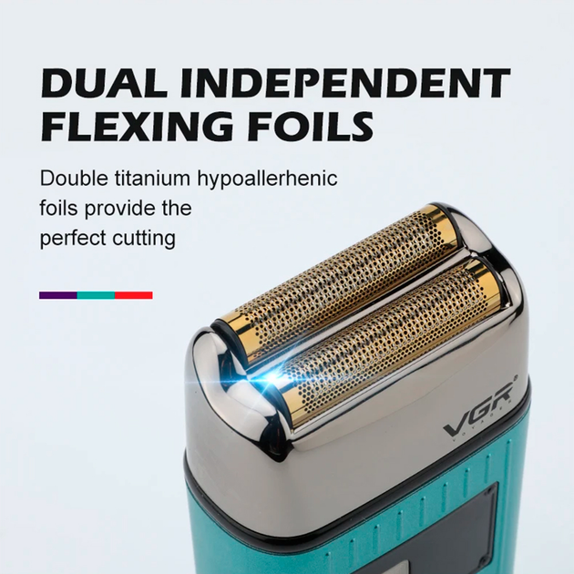 Електробритва Шейвер VGR V-357 Зелений - фото 7