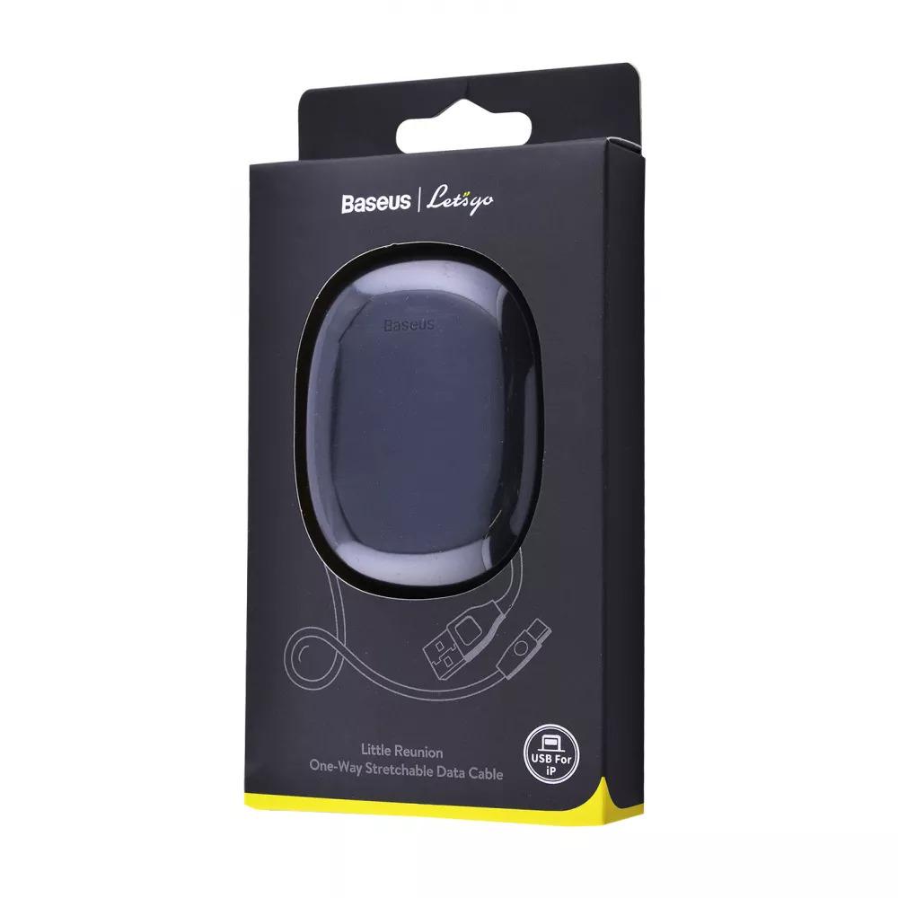 Кабель Baseus CALRN-GY Lets Go Little Reunion One-Way Stretchable Lightning 2A 1 м Black/Yellow (7abdbcbb) - фото 3