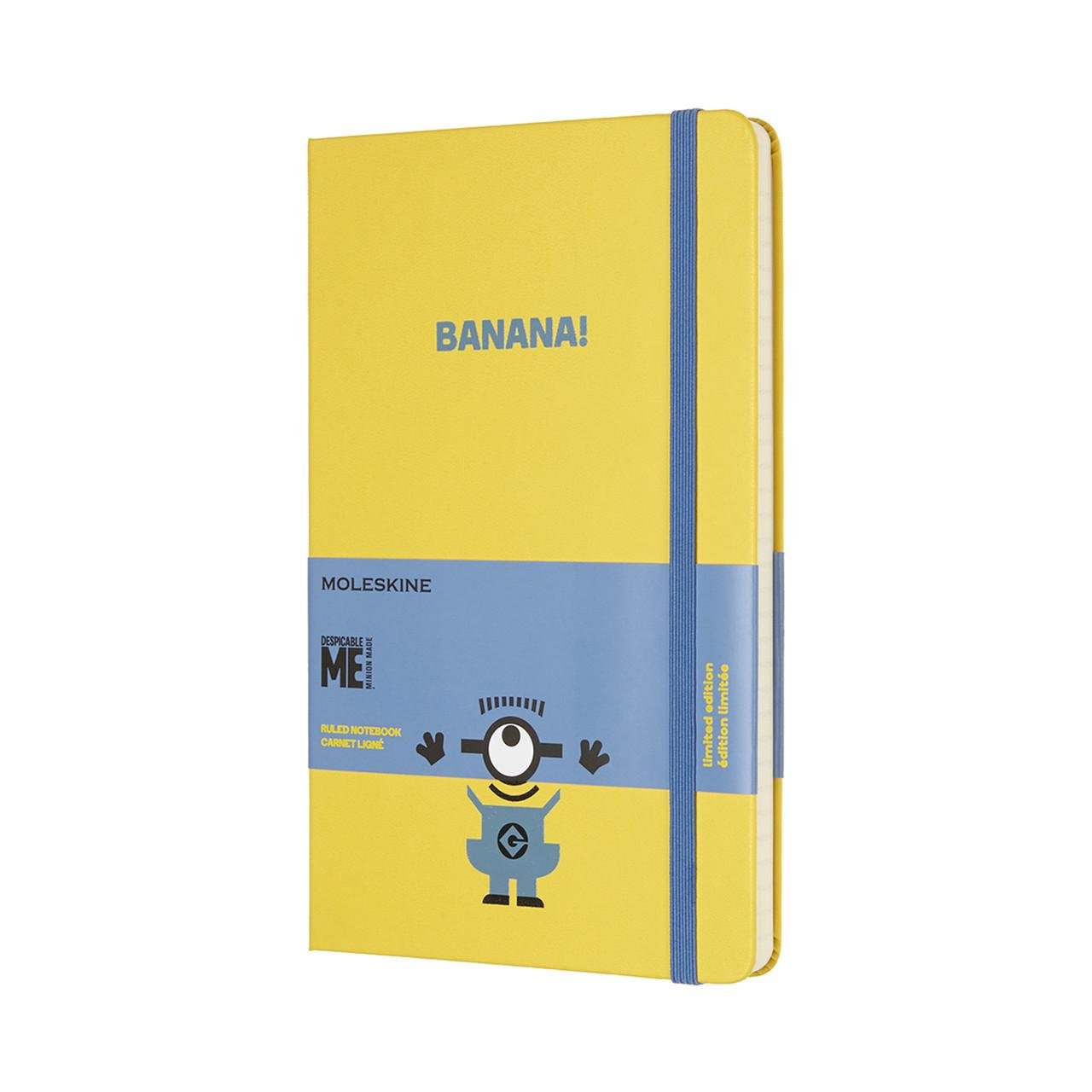 Блокнот Moleskine Limited Minions средний 240 страниц в линейку 13х21 см Желтый