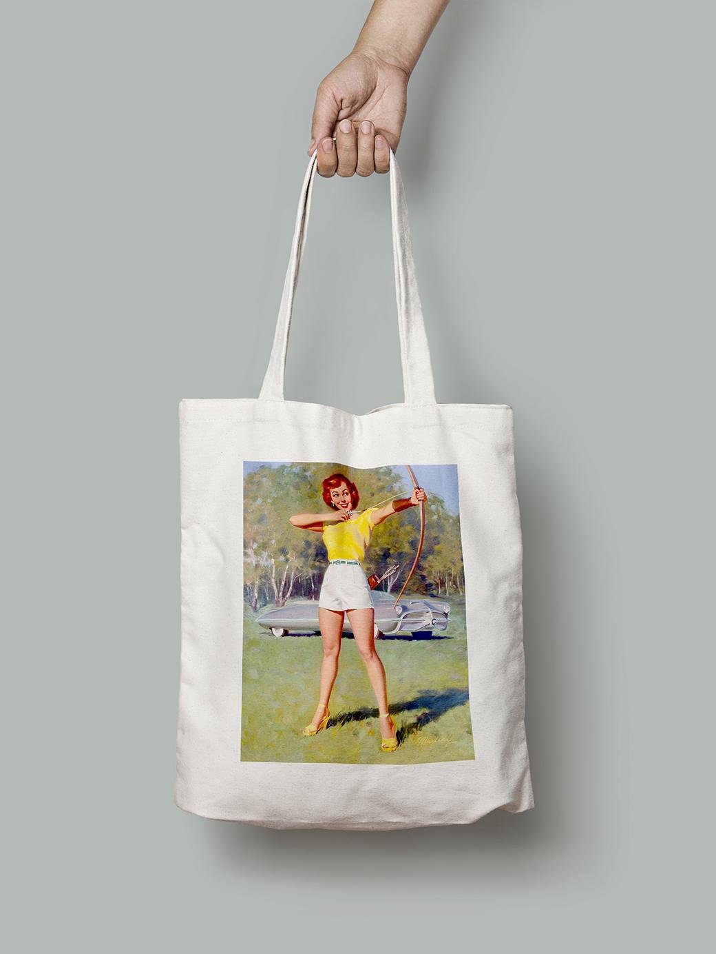 Еко-сумка Дівчина і лук шопер (pin_up_023012_Bag) Еко-сумка Дівчина і лук шопер (pin_up_023012_Bag)