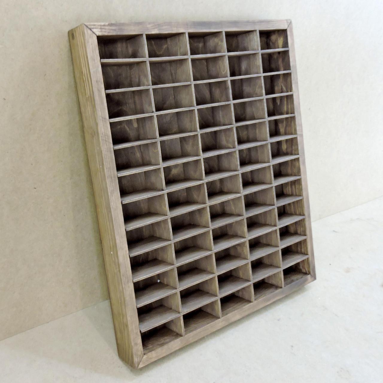 Стеллаж для игрушечных машинок из дерева Форд 60 Капучино (СДМ-060409)