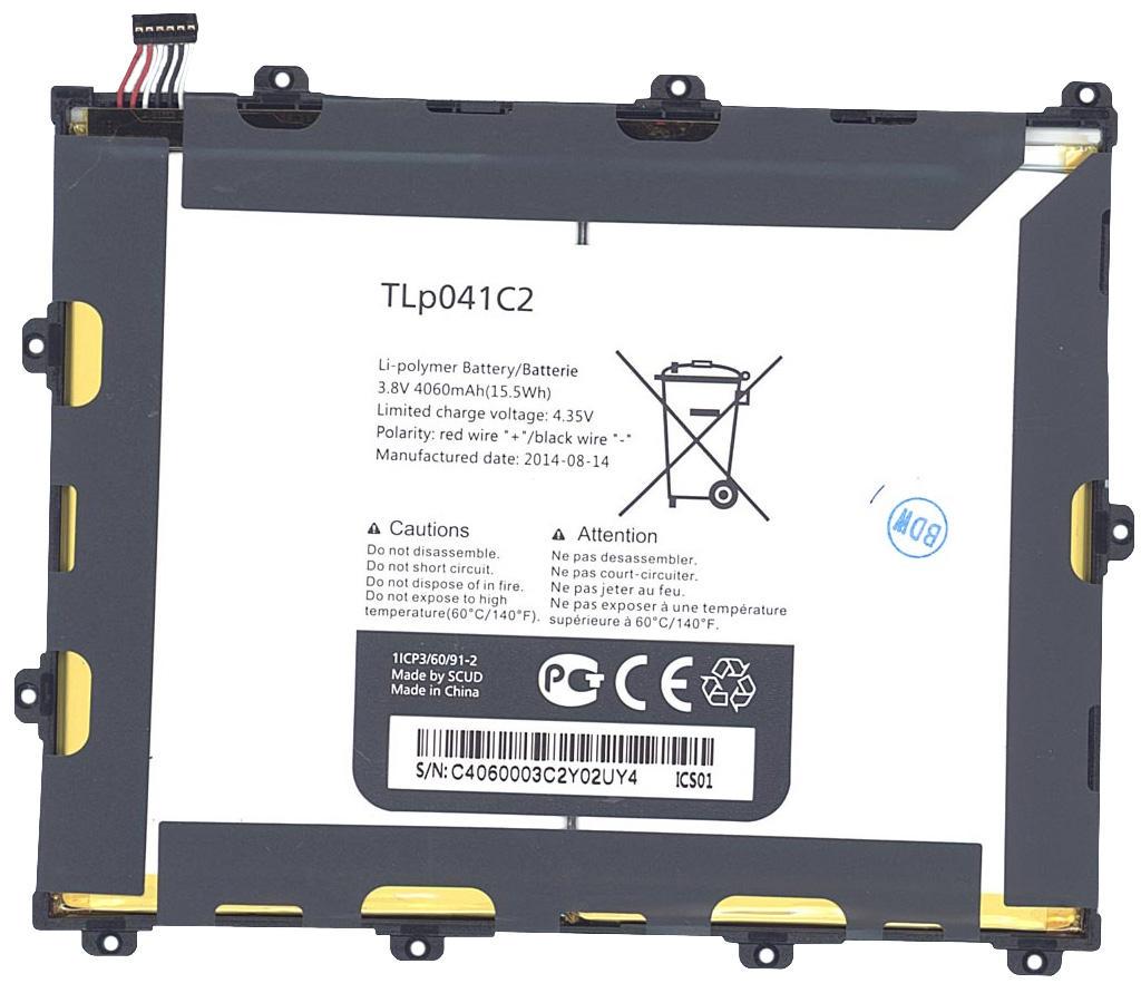 Аккумулятор для планшета Alcatel TLp041C2 One Touch POP 8 P320A 3,8V 4060 mAh White