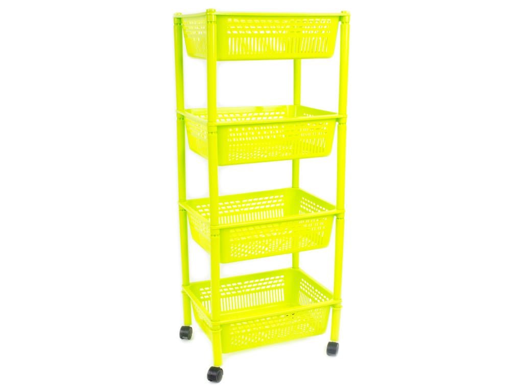 Полиця для підлоги 4-ярусна Салатовий (MCS-11355-1 )