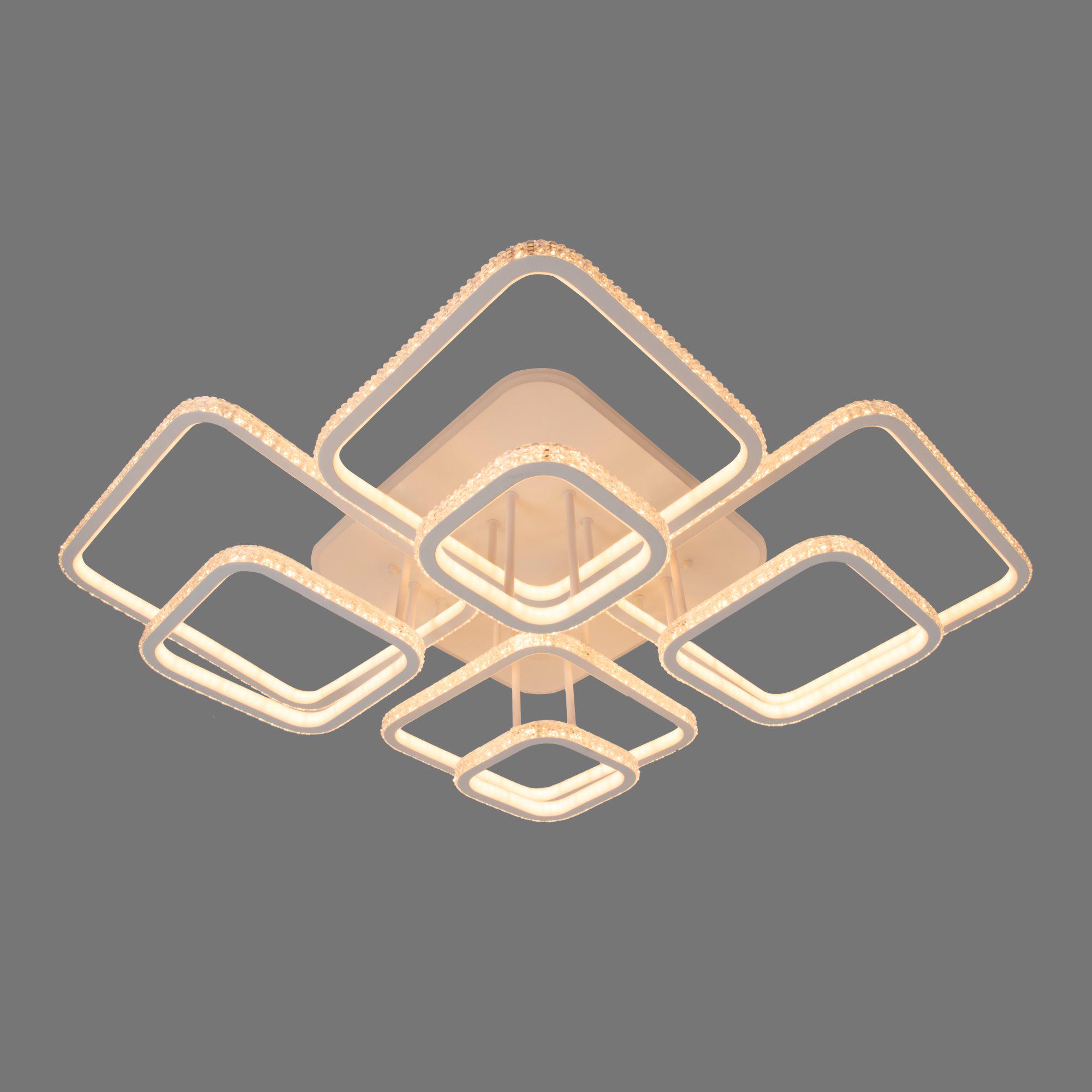 Люстра светодиодная DK5868B/8 WH RGB 552W+14W на 8 плафонов (000035873) - фото 4 Люстра светодиодная DK5868B/8 WH RGB 552W+14W на 8 плафонов (000035873) - фото 4