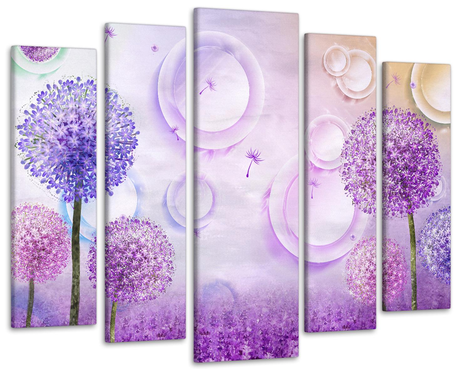 Картина модульная Абстракция Одуванчика 115х170см (Art-406_5)