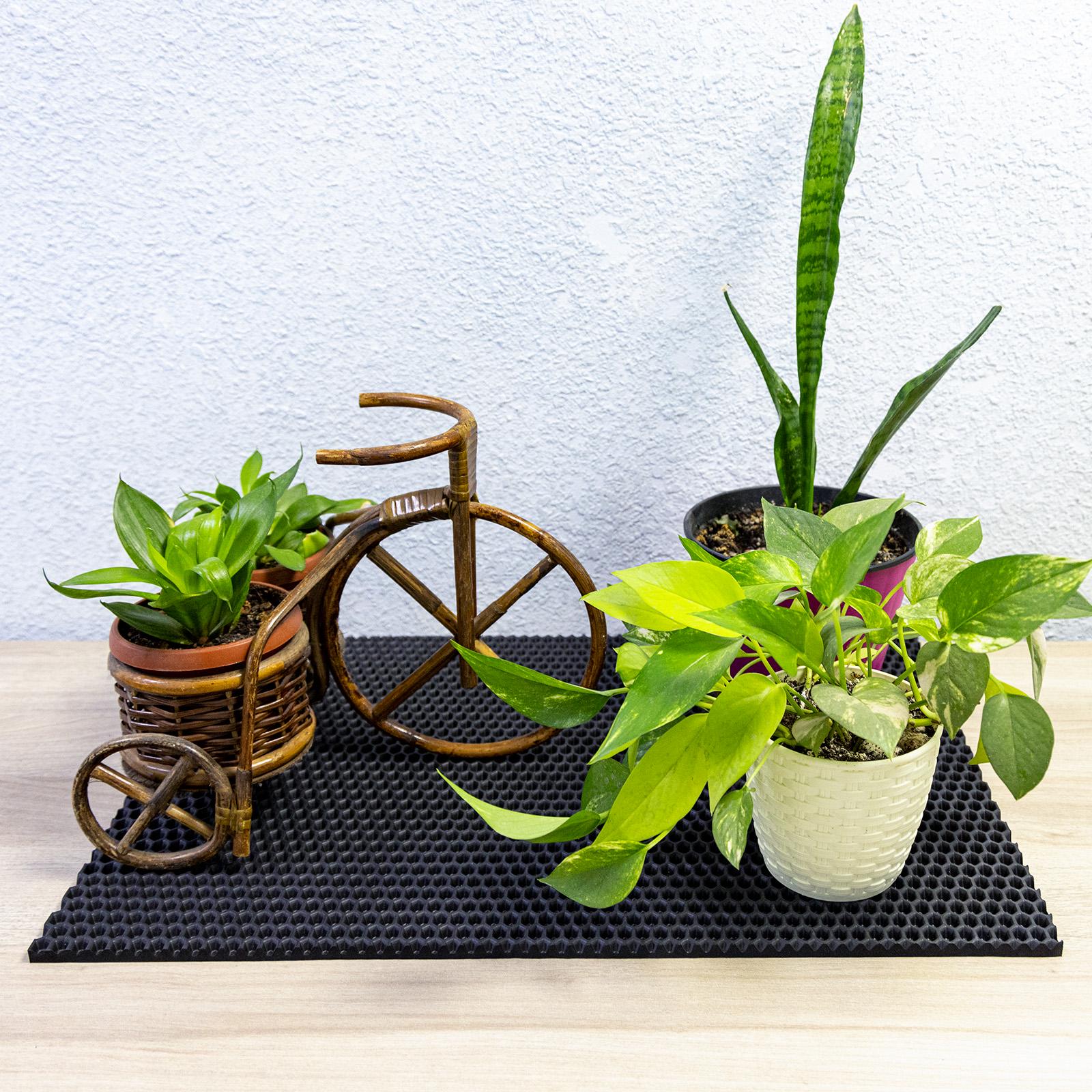 Брудозахисний килимок OSPORT R-00050 50x40 см Чорний (21017) - фото 4