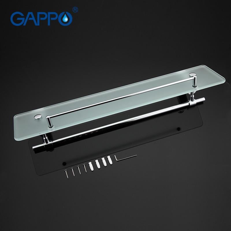 Полка с держателем для полотенец Gappo G1807-4 580х120 мм - фото 4 Полка с держателем для полотенец Gappo G1807-4 580х120 мм - фото 4