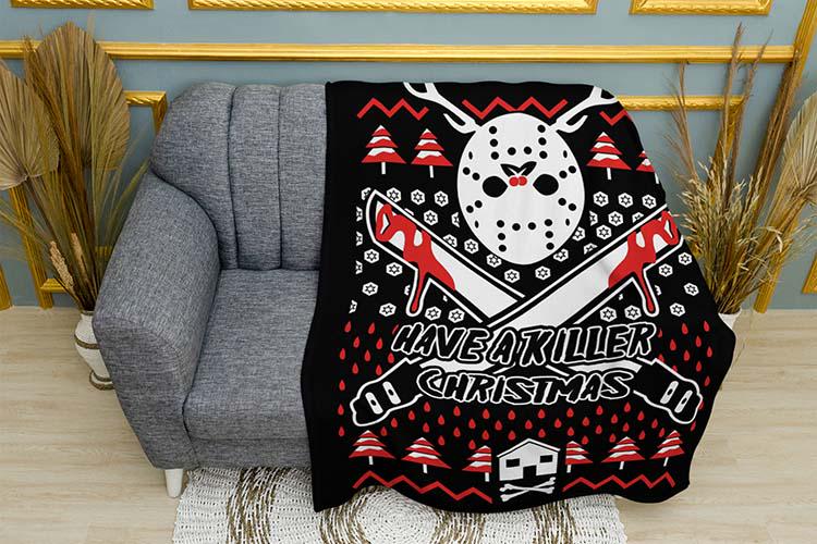 Плед плюшевый Murderous Christmas Jason однослойный 135х150 см (114459)