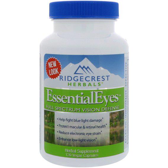 Комплекс для профилактики зрения RidgeCrest Herbals EssentialEyes 120 Veg Caps (RCH197)