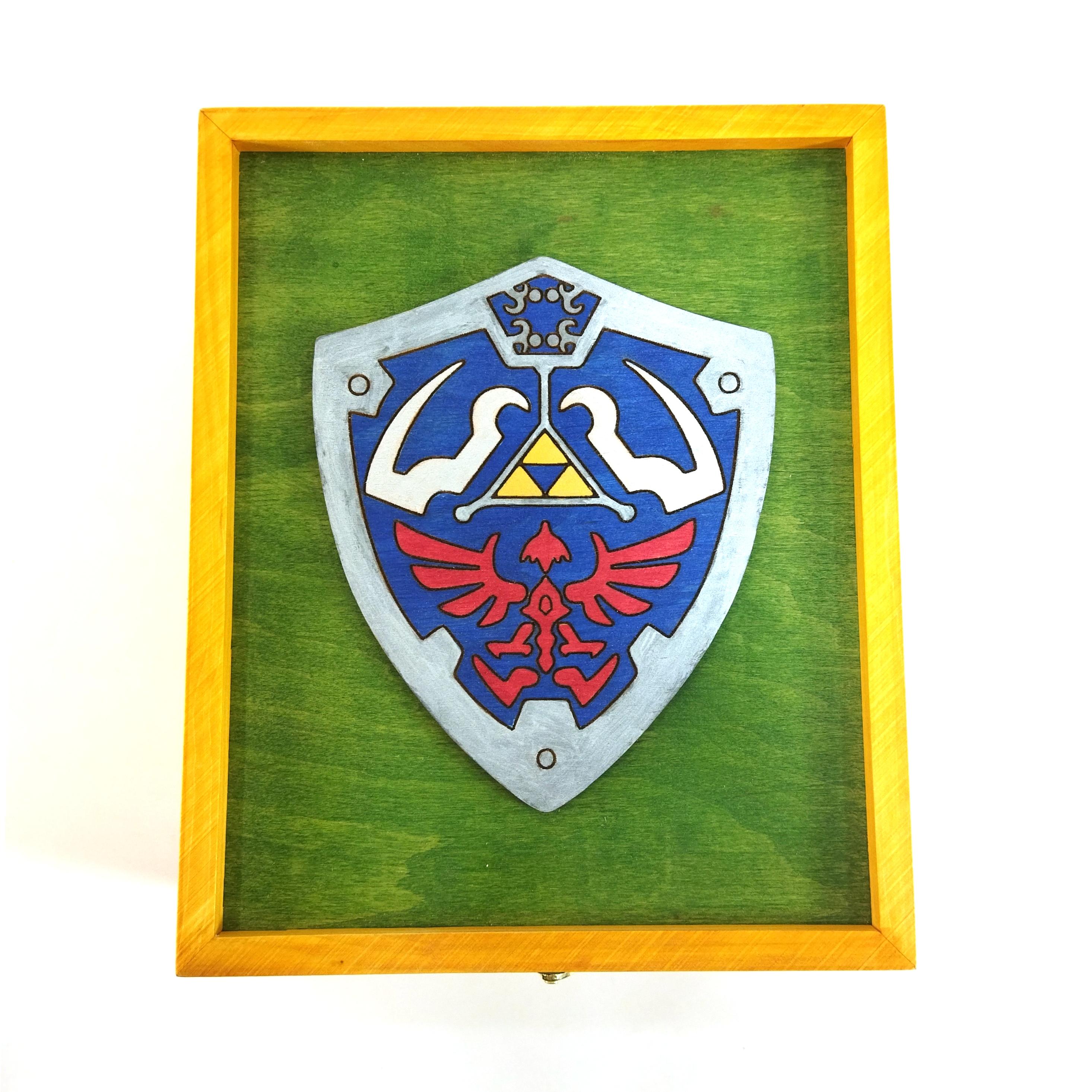 Ящик с крышкой Майстерня містера Томаса The Legend of Zelda Щит 24,5х19,5х10,8 см - фото 6