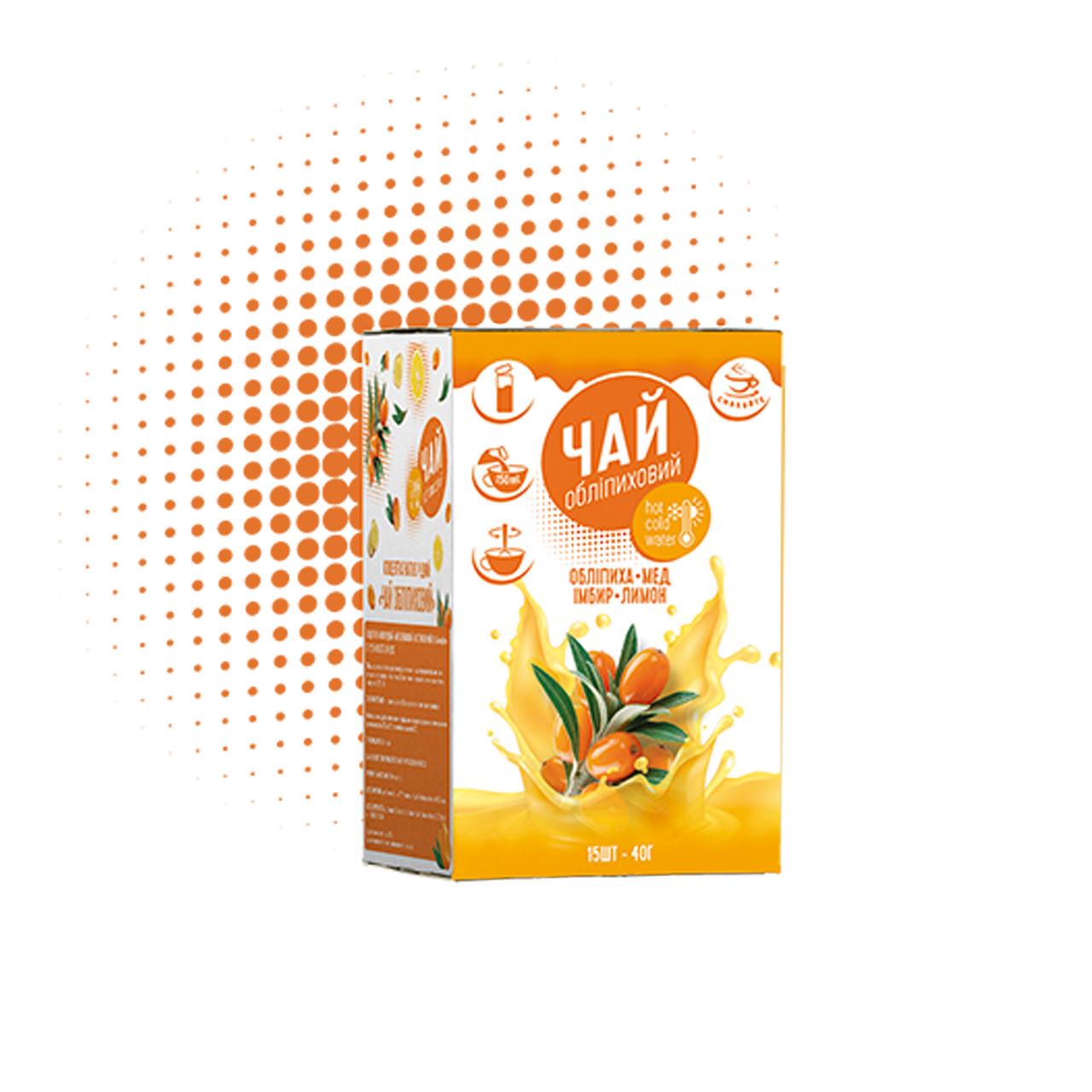 Концентрат напитка жидкий Вкусите Чай облепиховый 40 г/15 шт. (4820195150290)