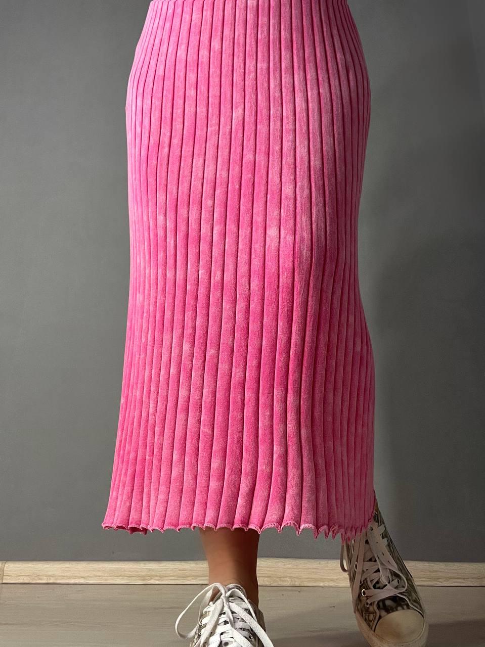 Платье женское Fashion 3042 длинная трапеция трикотажное в рубчик OS Розовый (26404735) - фото 8 Платье женское Fashion 3042 длинная трапеция трикотажное в рубчик OS Розовый (26404735) - фото 8