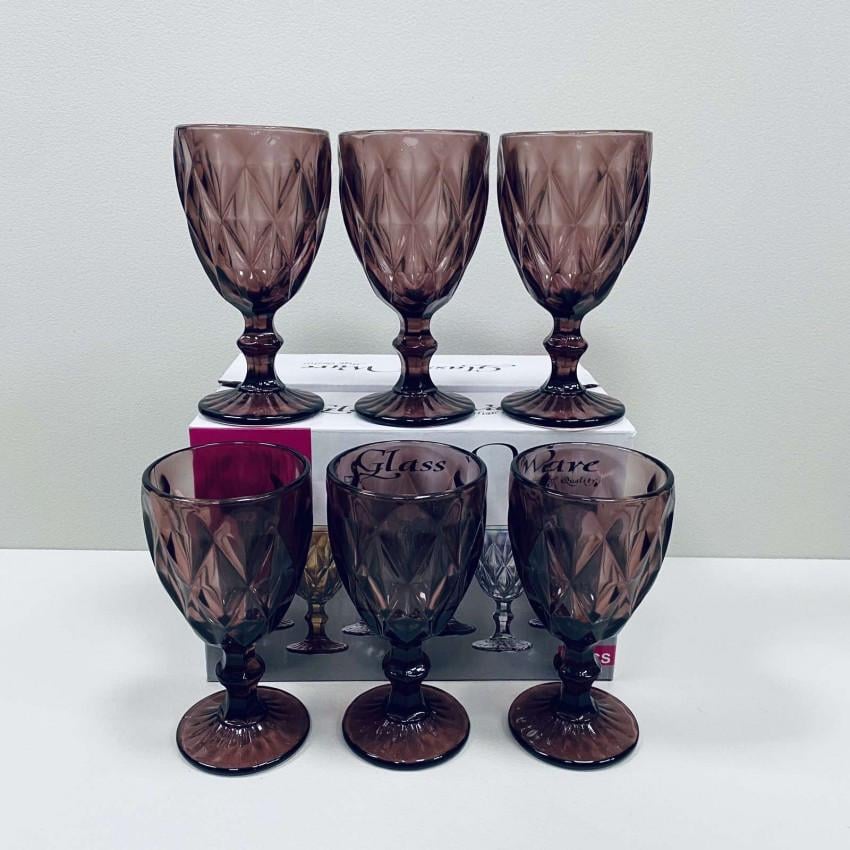 Набір келихів для вина A-PLUS 9051/2257 310 мл 6 шт. Purple Red (2380477908) - фото 4 Набір келихів для вина A-PLUS 9051/2257 310 мл 6 шт. Purple Red (2380477908) - фото 4