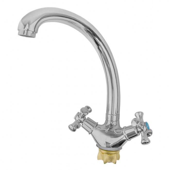 Смеситель для кухни Wezer TLB4-827 1036577 двухвентильный Хром (102157) Смеситель для кухни Wezer TLB4-827 1036577 двухвентильный Хром (102157)