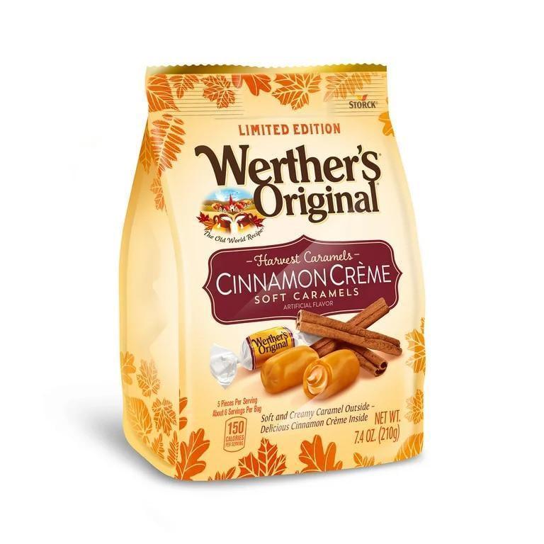 Цукерки Werther's Original Harvest Cinnamon Crème Soft Caramel Candy 243 г (1938264252)