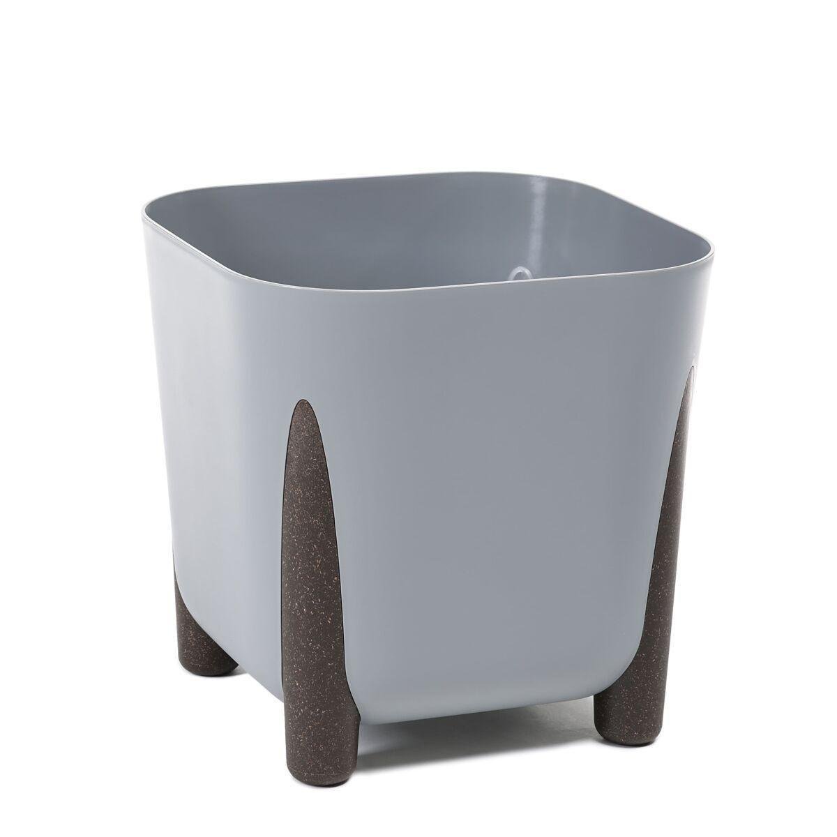 Вазон для цветов Lamela FRIDA квадратный 290x290x287 мм Серый (25419751858) - фото 1 Вазон для цветов Lamela FRIDA квадратный 290x290x287 мм Серый (25419751858) - фото 1