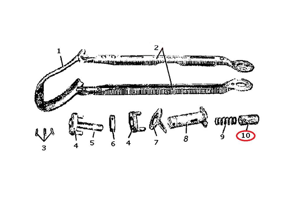 Кнопка замка приклада АКС-47/АКМС (1738982471) - фото 4 Кнопка замка приклада АКС-47/АКМС (1738982471) - фото 4