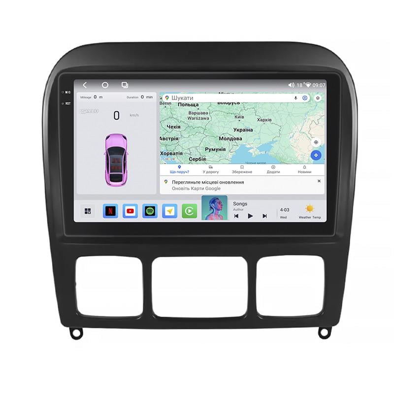 Автомагнітола Lesko для Mercedes-Benz S-Класс IV (W220) 1998 9" 4/64 QLED CarPlay 4G Wi-Fi GPS 360 Автомагнітола Lesko для Mercedes-Benz S-Класс IV (W220) 1998 9" 4/64 QLED CarPlay 4G Wi-Fi GPS 360