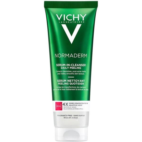 Гель-сыворотка очищающая Vichy Normaderm Serum-In-Cleanser Daily Peeling с эффектом пилинга (2675273738)