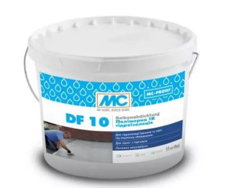 Гидроизоляция полимерная MC-Bauchemie DF 10 1К 5 кг