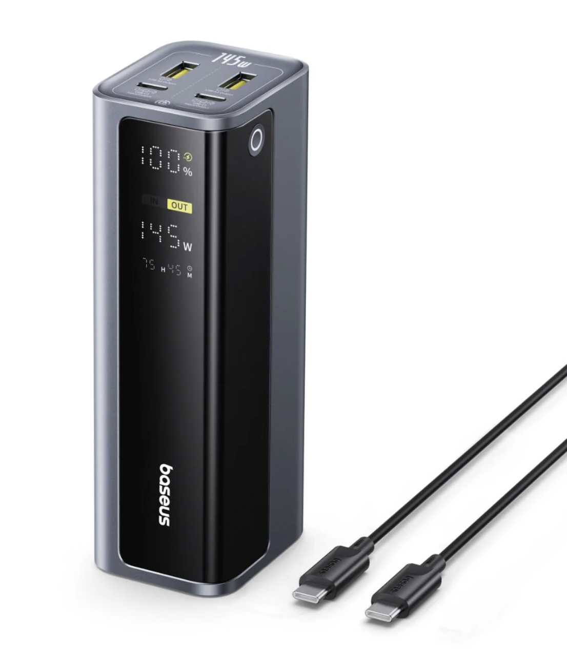 Аккумулятор наружный Baseus 145W 20800mAh Power Bank 4-Port Black (MK001099)