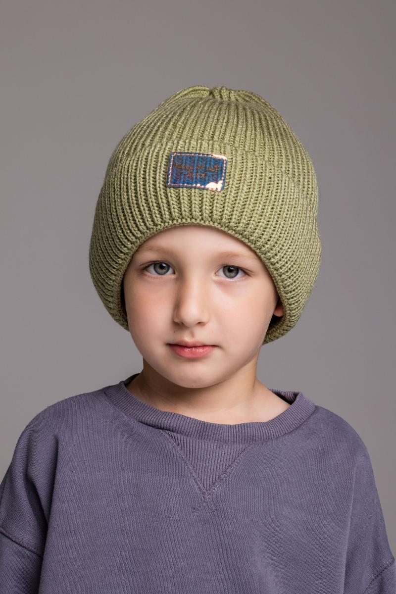 Шапка детская зимняя Alex Рокки 50-54 см Оливковый Шапка детская зимняя Alex Рокки 50-54 см Оливковый